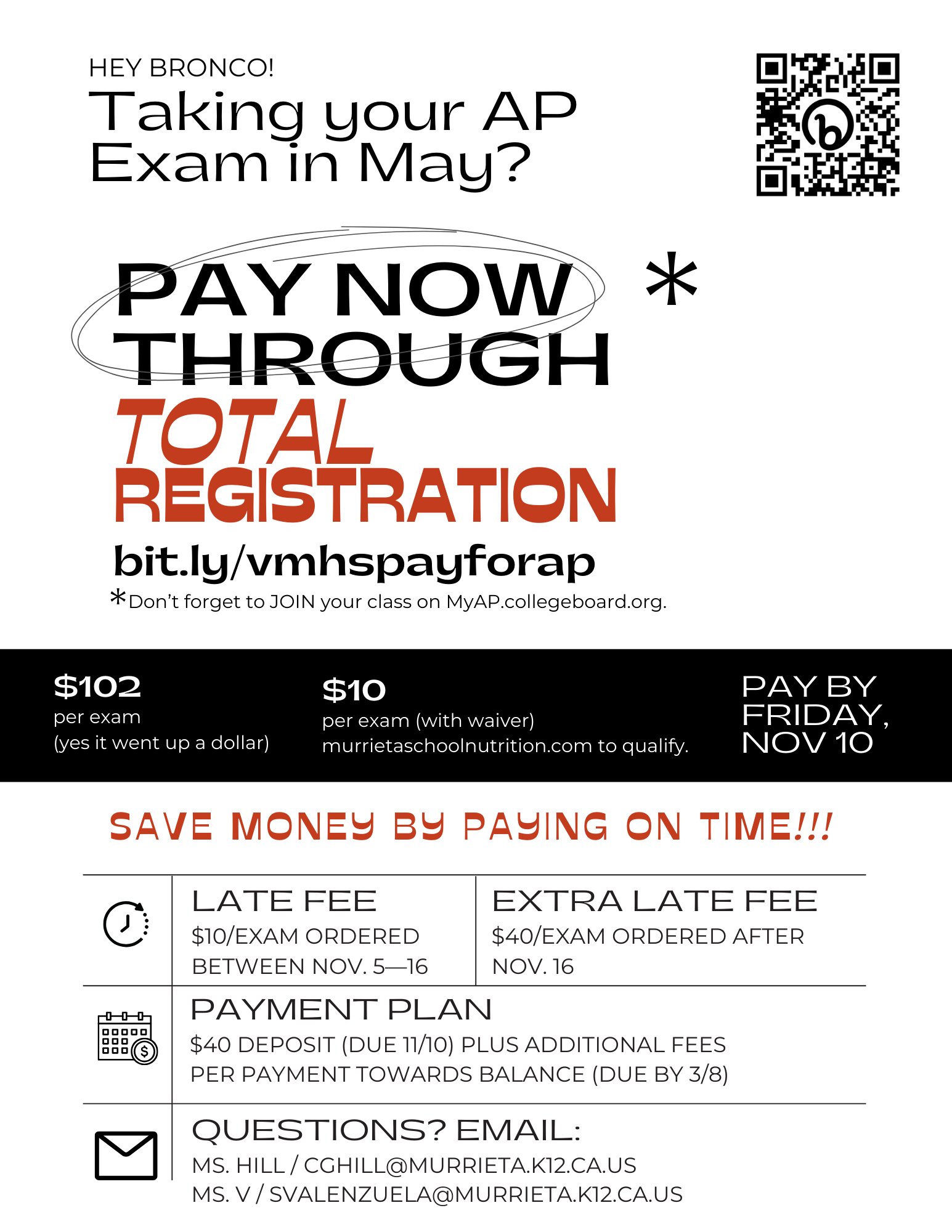 AP Exam Registration